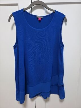 Vince Camuto Blue Sleeveless Tank